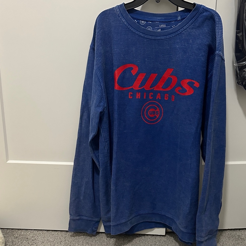 Blue Chicago Cubs Long Sleeve Shirt
